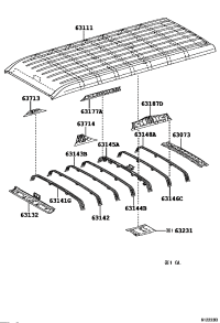 6310626070-REINFORCEMENT, ROOF PANEL, NO.4