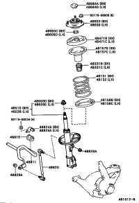 4881520280-BUSH, FRONT STABILIZER BAR, NO.1