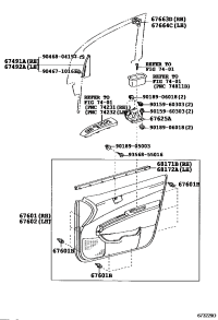 6749247030-GARNISH, FRONT DOOR LOWER FRAME BRACKET, LH