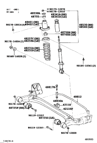 4825732090-INSULATOR, REAR COIL SPRING, UPPER RH