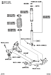 4825752010-INSULATOR, REAR COIL SPRING, UPPER RH