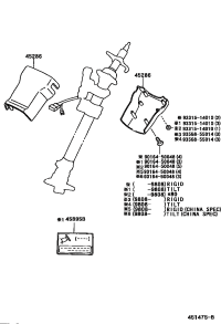 4528626260B0-COVER, STEERING COLUMN
