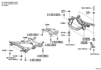 522710R050-CUSHION, REAR SUSPENSION MEMBER BODY MOUNTING, FRONT