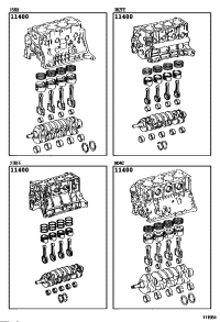 1140058200-BLOCK ASSY SHORT
