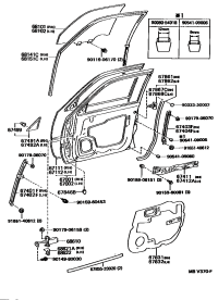 6815132030-RUN, FR DOOR GLASS