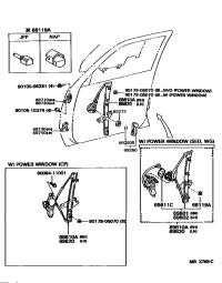6871032040-HINGE ASSY, FRONT DOOR, UPPER RH