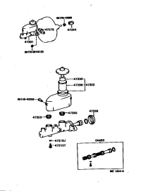 0449333010-CYLINDER KIT, BRAKE MASTER