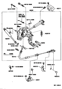 4641033040-HAND BRAKE CABLE