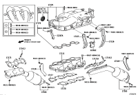1715031320-MANIFOLD SUB-ASSY, EXHAUST, LH
