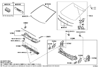 557080R090-LOUVER SUB-ASSY, COWL TOP VENTILATOR