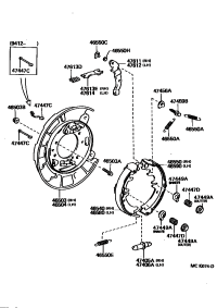 4744714020-Pin, shoe hold down spring (for parking brake)