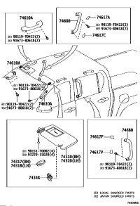 743100KJ20B0-VISOR ASSY, RH