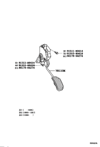 7811058011-SENSOR ASSY, ACCELERATOR PEDAL