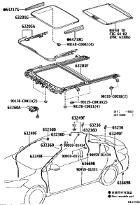 632010D040-GLASS SUB-ASSY, SLIDING ROOF