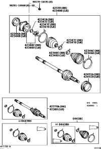 4234012051-SHAFT ASSY, RR DRIVE