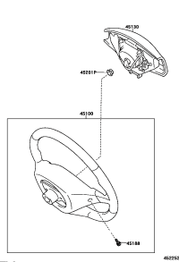 4510042080C0-WHEEL ASSY, STEERING