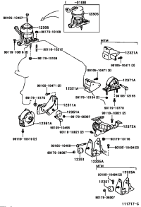 1237128030-INSULATOR, ENGINE MOUNTING, REAR