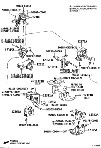 123210T010-BRACKET, ENGINE MOUNTING, REAR(FOR TRANSVERSE ENGINE)