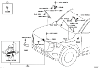5360130100E3-LEVER SUB-ASSY, HOOD LOCK CONTROL