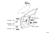 8571042140-MOTOR ASSY, POWER WINDOW REGULATOR, RH