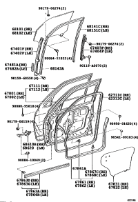 681410C020-RUN, FR DOOR GLASS