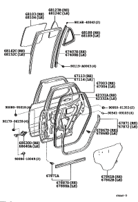 681240C010-GLASS RR DOOR