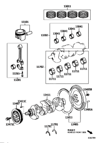1340521020-FLYWHEEL SUB-ASSY
