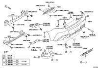SU00309271-PLATE, REAR BUMPER, RH