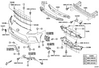 SU00309224-SUPPORT, FRONT BUMPER SIDE, RH