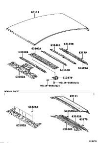 6314447030-REINFORCEMENT, ROOF PANEL, NO.4