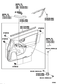6761047270C0-BOARD SUB-ASSY, FRONT DOOR TRIM, RH