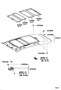 633100T023A0-HEADLINING ROOF