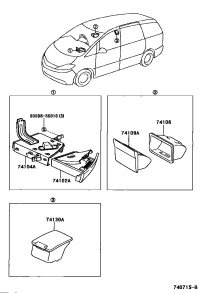 7410928010B4-BOX SUB-ASSY, ASH RECEPTACLE