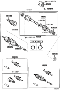 4303028010-JOINT ASSY, FRONT DRIVE INBOARD, RH