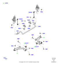 BB5Z3078B-Arm assy-fr susp rh