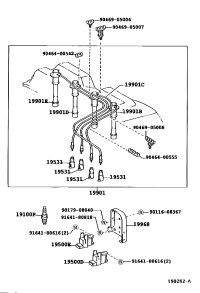 1903775010-CORD SET, COIL & SPARK, W/RESISTIVE