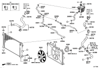 16281F3040-HOSE WATER BY-PASS
