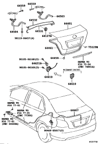 644610D050-WEATHERSTRIP, LUGGAGE COMPARTMENT DOOR