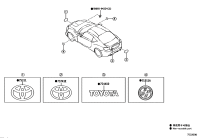 SU00307083-EMBLEM, FRONT FENDER