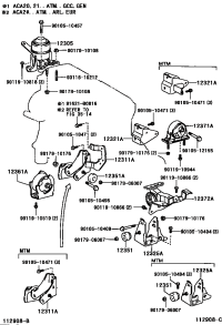 1230528151-INSULATOR SUB-ASSY, ENGINE MOUNTING, RH