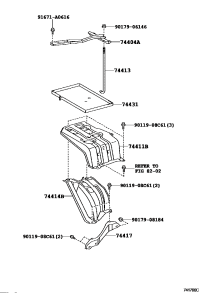 7441142021-BRACKET, BATTERY, FRONT