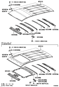 6314242901-REINFORCEMENT, ROOF PANEL, NO.2