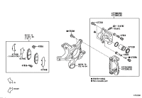 SU00304094-CYLINDER ASSY, REAR DISC BRAKE, RH