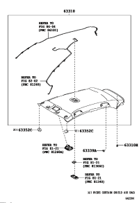 633100D370B0-HEADLINING ROOF