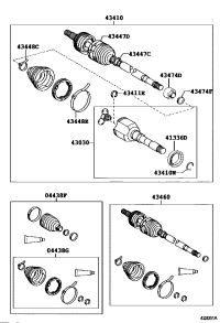 434740D100-DAMPER, DRIVE SHAFT, RH/LH