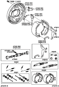 0449508030-SHOE KIT BRAKE RR