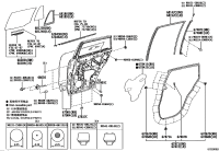 681040A070-GLASS SUB-ASSY, RR