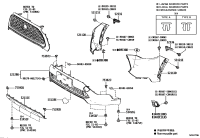 525360A040-RETAINER, FR BUMPER