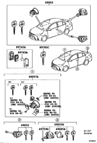 690050DF40-CYLINDER SET, LOCK
