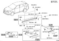 750740E030B0-MOULDING SUB-ASSY